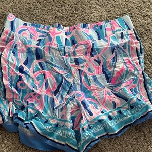 Lilly Pulitzer Pink and Blue Patterned Shorts